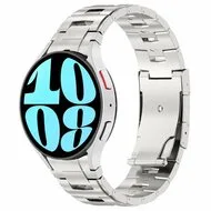 Titanium band met aansluitknop - Zilver - Samsung Galaxy Watch 4 Classic - 42mm & 46mm van Watchbandjes-shop – productfoto