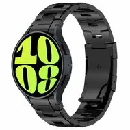Titanium band met aansluitknop - Zwart - Samsung Galaxy Watch 6 Classic - 47mm & 43mm van Watchbandjes-shop – productfoto