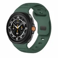 Wave met motief siliconen band - Donkergroen - Samsung Galaxy Watch 9 - 40mm / 44mm van Watchbandjes-shop – productfoto