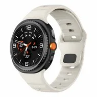 Wave siliconen band - Starlight - Samsung Galaxy Watch 8 Classic - 46mm by Watchbandjes-shop – product photo