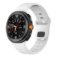 Wave siliconen band - Wit - Samsung Galaxy Watch 8 - 40mm / 44mm by Watchbandjes-shop – product photo