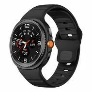 Wave siliconen band - Zwart - Samsung Galaxy Watch 8 Classic - 46mm by Watchbandjes-shop – product photo