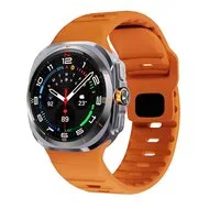 Wave siliconen bandje - Oranje - Samsung Galaxy Watch Ultra / Ultra 2 - 47mm van Watchbandjes-shop – productfoto