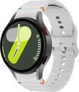 Wave Sportband - Maat: S/M - Grijs - Samsung Galaxy Watch 6 - 40mm & 44mm by Watchbandjes-shop – product photo