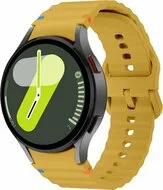 Wave Sportband - Maat: S/M - Oker - Samsung Galaxy Watch 6 - 40mm & 44mm van Watchbandjes-shop – productfoto