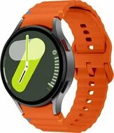 Wave Sportband - Maat: S/M - Oranje - Samsung Galaxy Watch 4 Classic - 42mm & 46mm van Watchbandjes-shop – productfoto