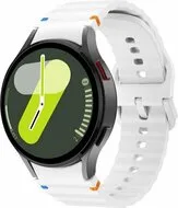 Wave Sportband - Maat: S/M - Wit - Samsung Galaxy Watch 6 Classic - 47mm & 43mm van Watchbandjes-shop – productfoto