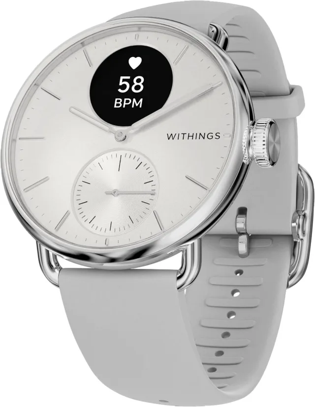 ScanWatch 2 - 38 mm Hybride Smartwatch - ECG, AFib Detectie, SpO₂ Meter, Hartslagmeter, Slaaptracker, Menstruatiecyclus Tracking, 24/7 Temperatuurmeting, 35 Dagen Batterij, Saffierglas, 5 ATM Waterdicht