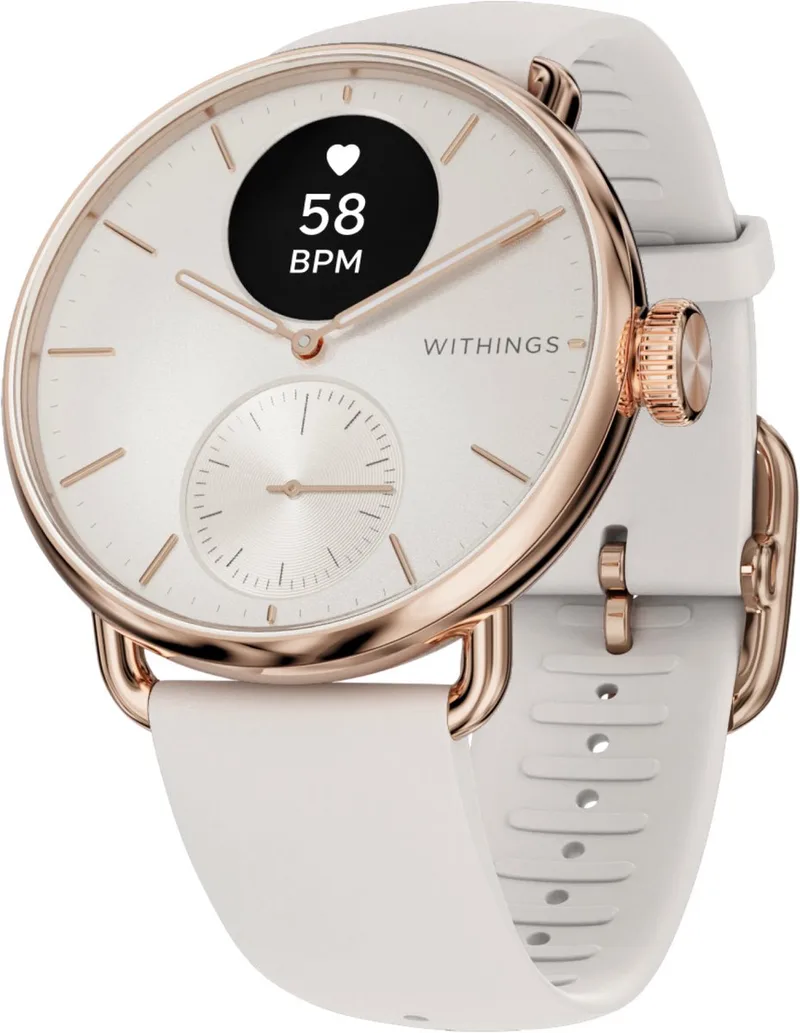 ScanWatch 2 - 38mm - Hybride Smartwatch - Ros�Goudkleurig by Withings in Sand – product photo