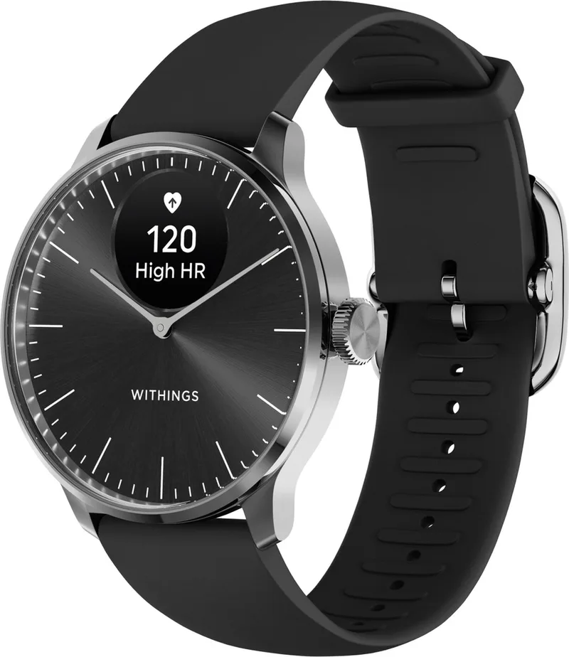 ScanWatch Light - 37mm Hybride Smartwatch - Hartslagmeter, Slaaptracker, Menstruatiecyclus Tracking, Activiteitstracker, 35 Dagen Batterij, Gorilla Glass, 5 ATM Waterdicht by Withings in Black – product photo