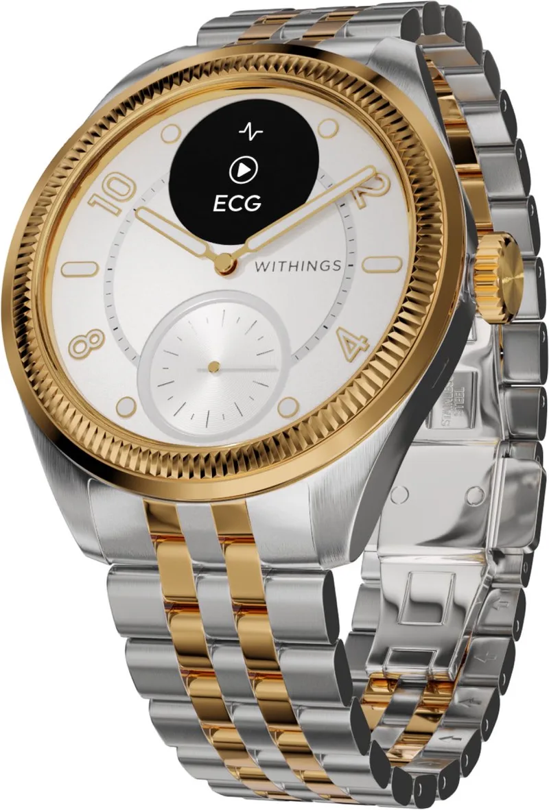 ScanWatch - Nova Brilliant - 39mm - Hybride Smartwatch - Goudkleurig von Withings in Gold – Produktfoto