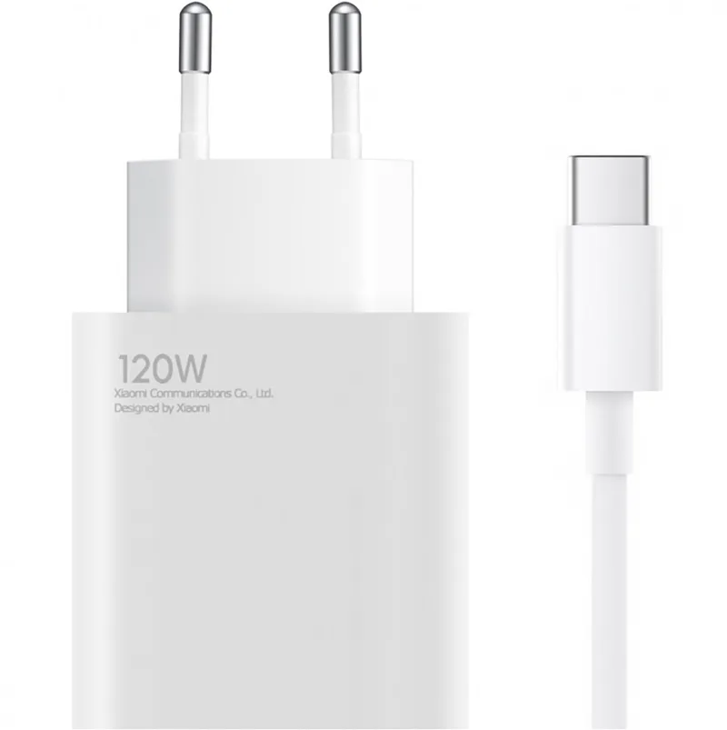 HyperCharge Combo - Snellader - USB-A naar USB-C Kabel inbegrepen - Ultra Fast Charging - Geschikt voor Smartphone & Laptop - Originele Xiaomi Adapter met Beveiligingstechnologie från Xiaomi i 120W – produktbild
