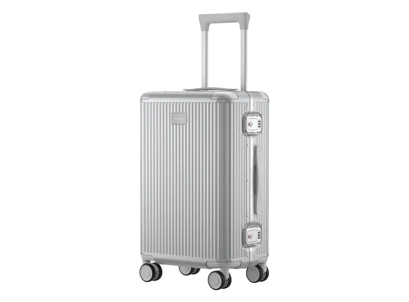 Koffer Aluminum Frame Luggage, 4 Rollen, Aluminiumrahmen, Hard Case, TSA-Schlösser, Ca. 82 L, 26 Zoll de Xiaomi en Gris – photo produit