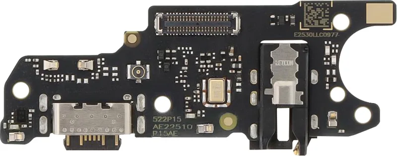 Laadconnector voor Redmi 15C 5G / 4G en Poco C85 4G Service Pakket fra Xiaomi i Sort – produktbillede