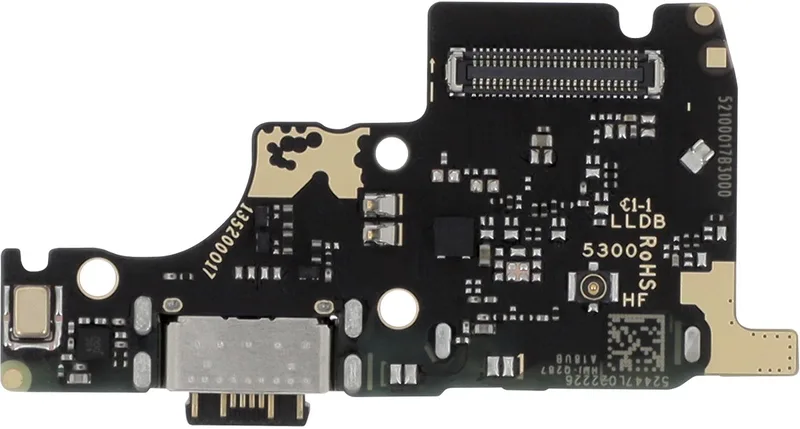 Laadconnector voor Redmi Note 14 5G met geïntegreerde simkaartlezer von Xiaomi in Schwarz – Produktfoto