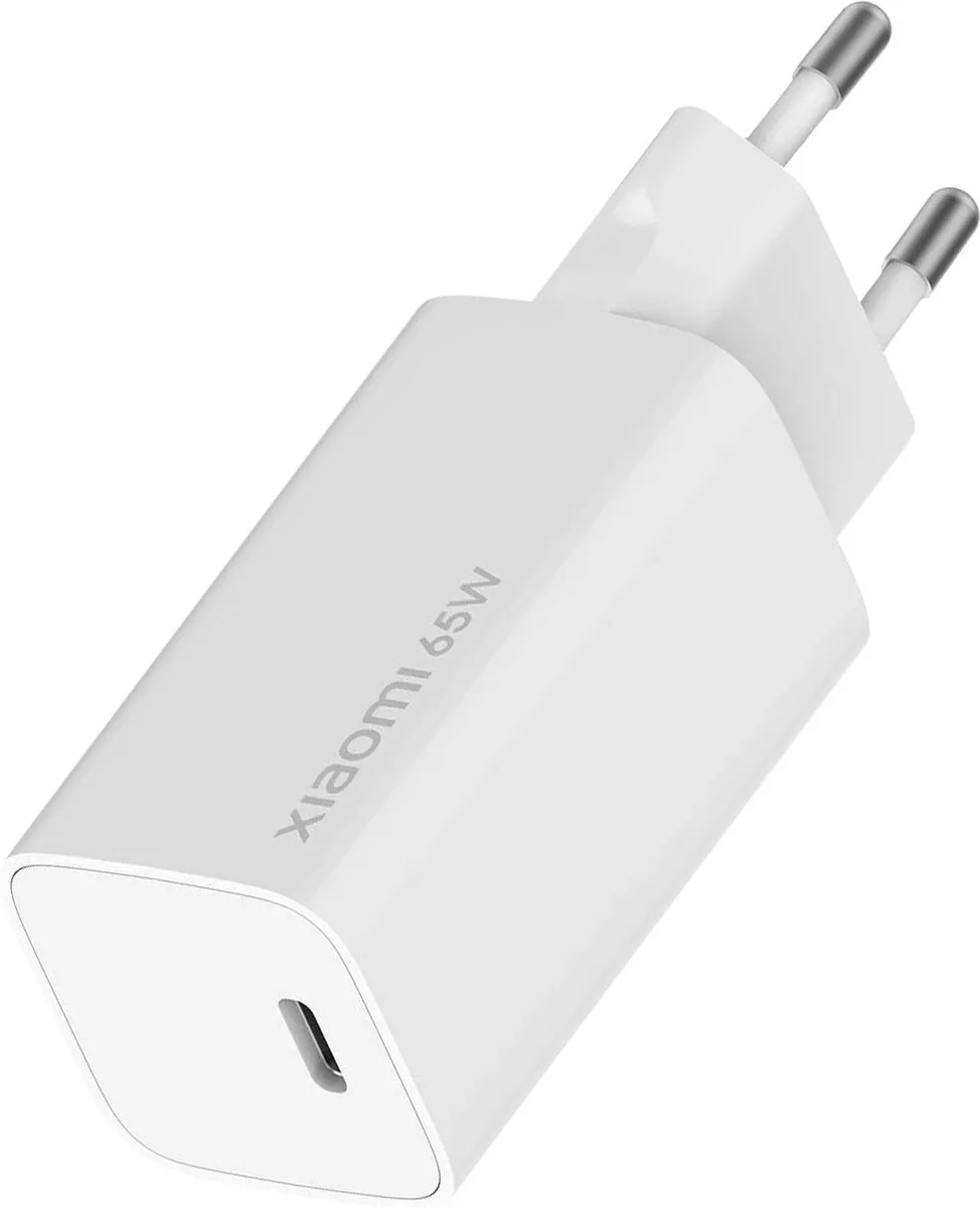 Mi 65W Fast Charger with GaN Tech fra Xiaomi i Hvid – produktbillede