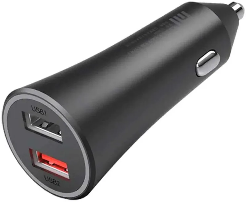 Mi Auto Lader - Dual Port Auto lader - Car Charger by Xiaomi in Black – product photo