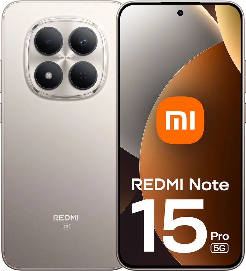 Note 15 Pro - 5G - 12GB/512GB - Zilver från Xiaomi i Titanium – produktbild