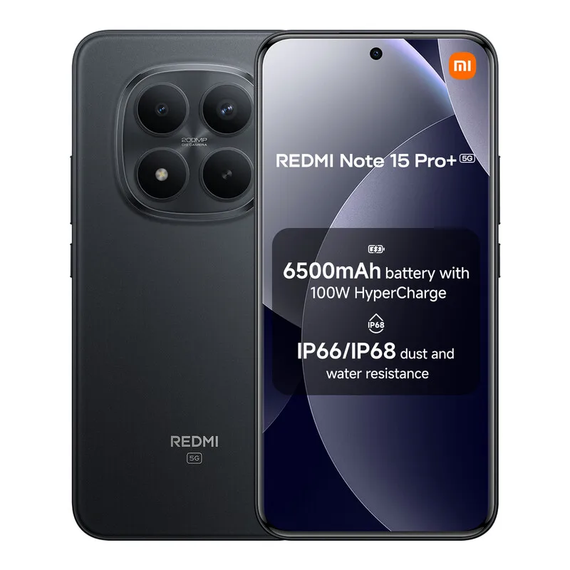 Note 15 Pro+ 5G zwart 12 GB RAM 512 GB ROM eSIM, dual SIM, NFC, met 2 jaar officiële garantie by Xiaomi – product photo