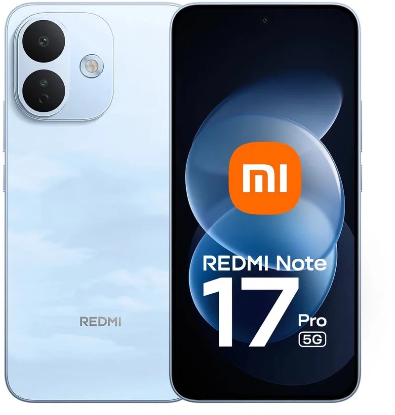 Note 17 Pro 5G - 8G RAM -512GB - 8340 mAh-batterij met 67 W HyperCharge - 6,83" 1.5K CrystalRes AMOLED display - AI ultrascherp beeldsysteem fra Xiaomi i Sky Blue – produktbillede