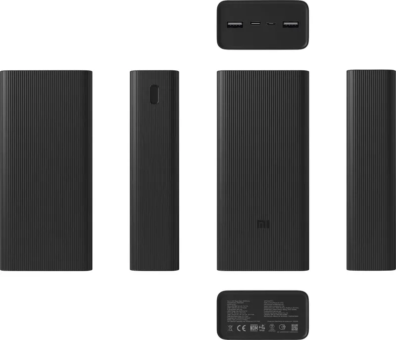 PB3018ZM Powerbank 30000 mAh USB PD LiPo Schwarz från Xiaomi – produktbild