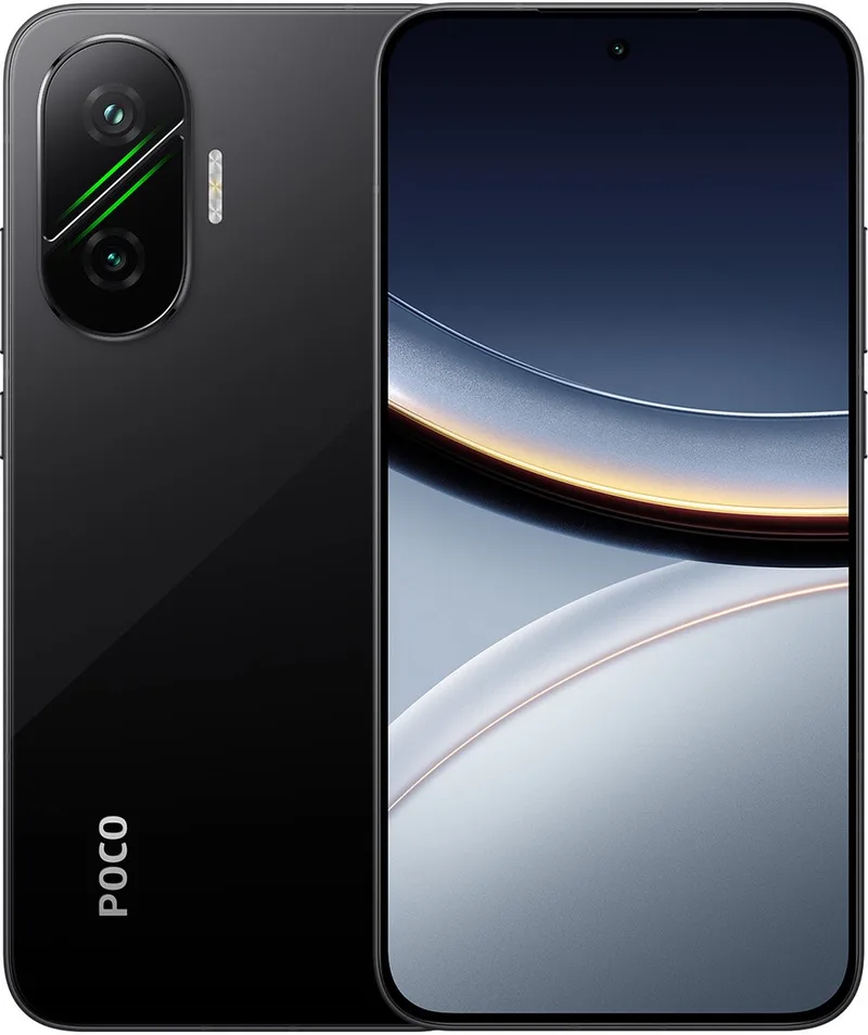 POCO F7 - 12 GB RAM - 512 GB - Toonaangevende Snapdragon® 8s Gen 4 - Enorme 6500mAh (typ) batterij - 6.83" 1.5K 120Hz AMOLED display by Xiaomi in Black – product photo