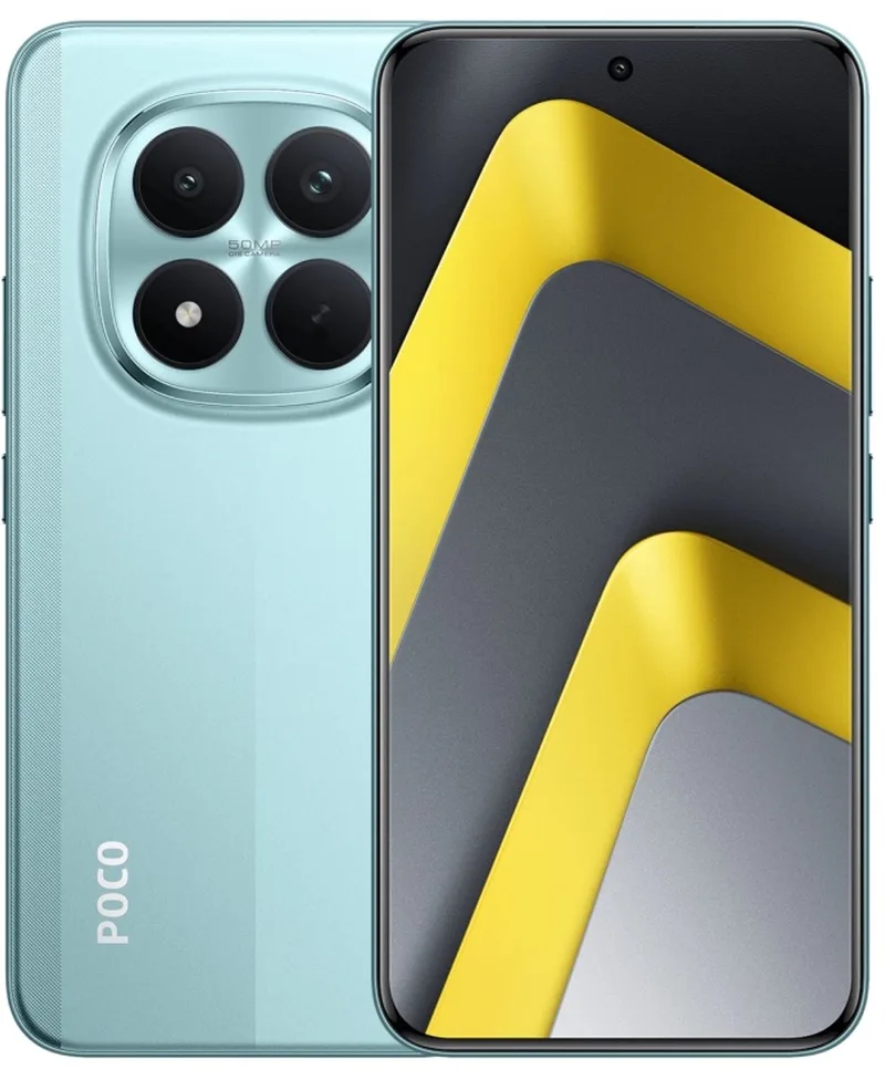 POCO M8 Pro 5G - 8 GB RAM - 256 GB - Enorme 6500mAh (typ) batterij - 6,83" CrystalRes 1,5K AMOLED display - Snapdragon® 7s Gen 4 van Xiaomi in Groen – productfoto
