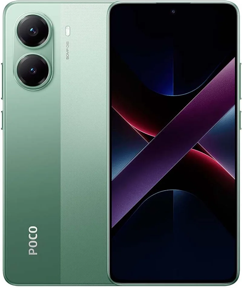 POCO X7 Pro - 5G - 12GB/512GB von Xiaomi in Grün – Produktfoto