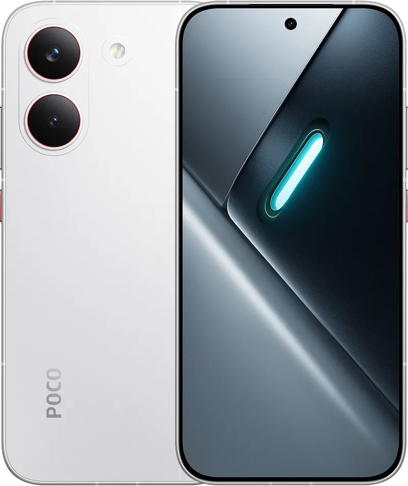 POCO X8 Pro - 8 GB RAM - 512 GB - Flagship Dimensity 8500-Ultra - 6500mAh batterij met 100W HyperCharge - 1.5K 120Hz ultra-helder AMOLED display van Xiaomi in Wit – productfoto