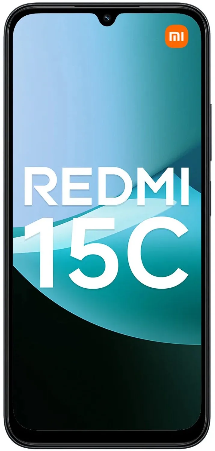 REDMI 15C - 4 GB RAM - 128 GB - Enorme batterij van 6000 mAh (standaard) - Indrukwekkend display van 6,9 inch - Slank en verfijnd ontwerp fra Xiaomi i Sort – produktbillede