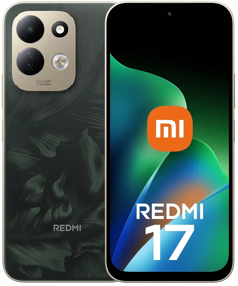 Redmi 17 17,8 cm (6.99) 4G USB Type-C 4 GB 128 GB 7500 mAh van Xiaomi in Groen – productfoto
