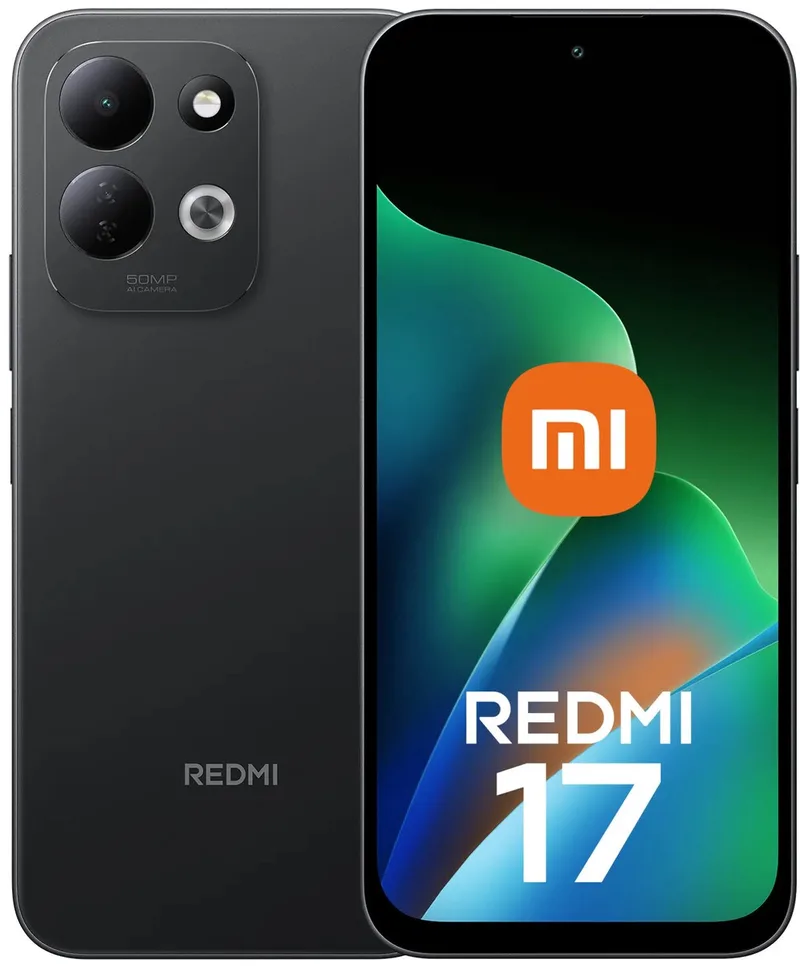 Redmi 17 17,8 cm (6.99) 4G USB Type-C 4 GB 256 GB 7500 mAh van Xiaomi in Zwart – productfoto
