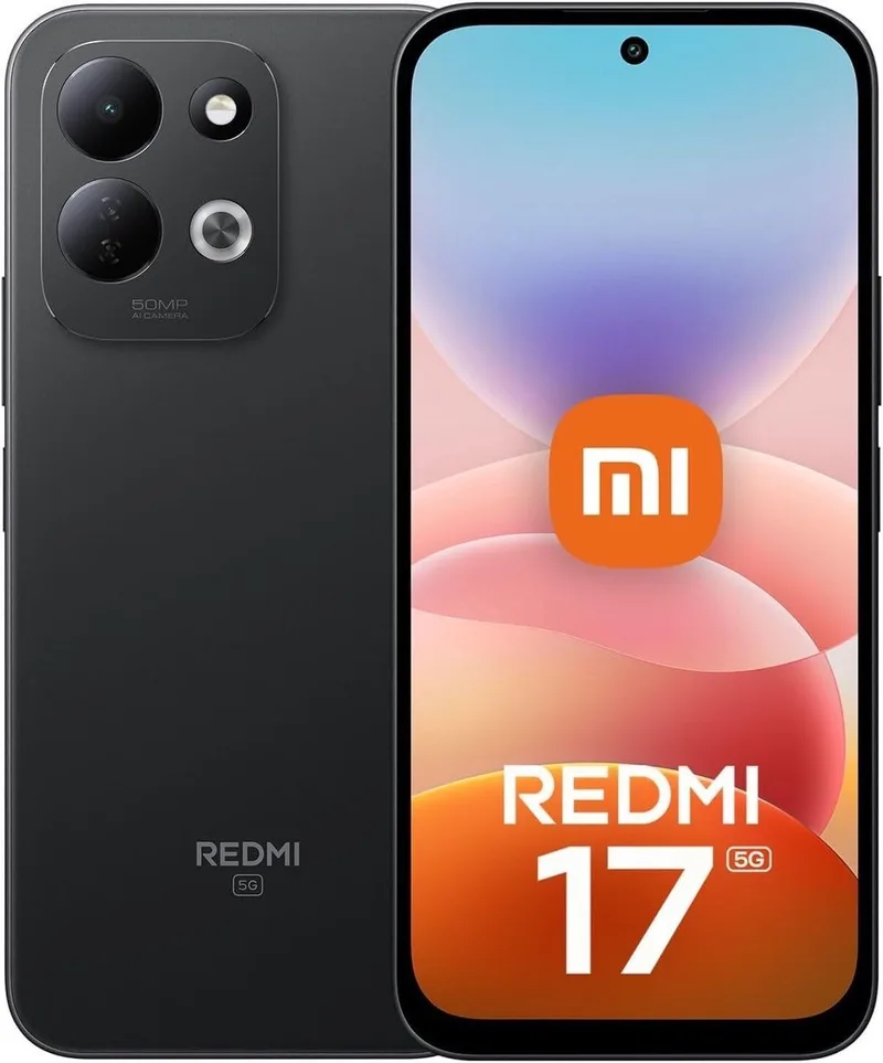 Redmi 17 5G - 4 GB - 128 GB - 7500 mAh -17,5 cm (6.9") Hybride Dual SIM USB Type-C by Xiaomi in Black – product photo
