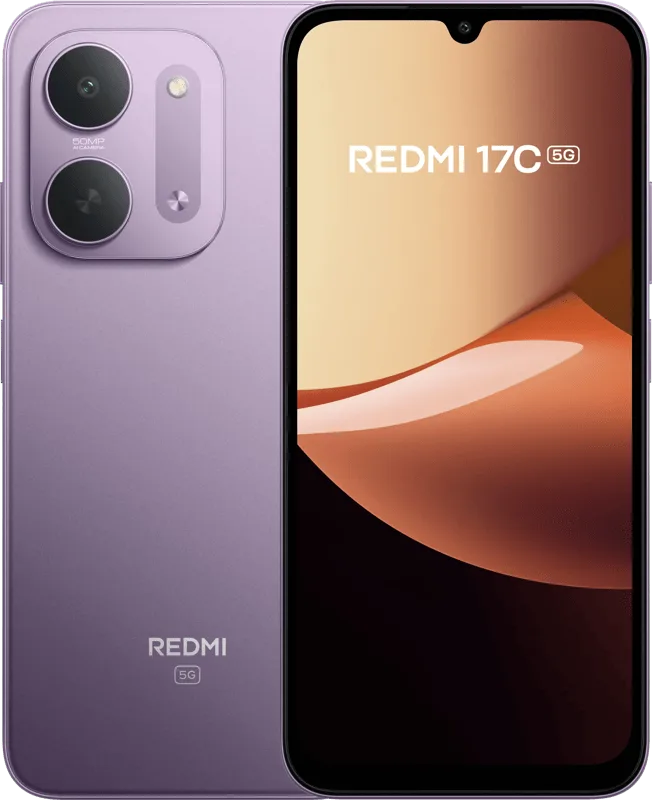 Redmi 17C 128GB Paars 5G van Xiaomi – productfoto