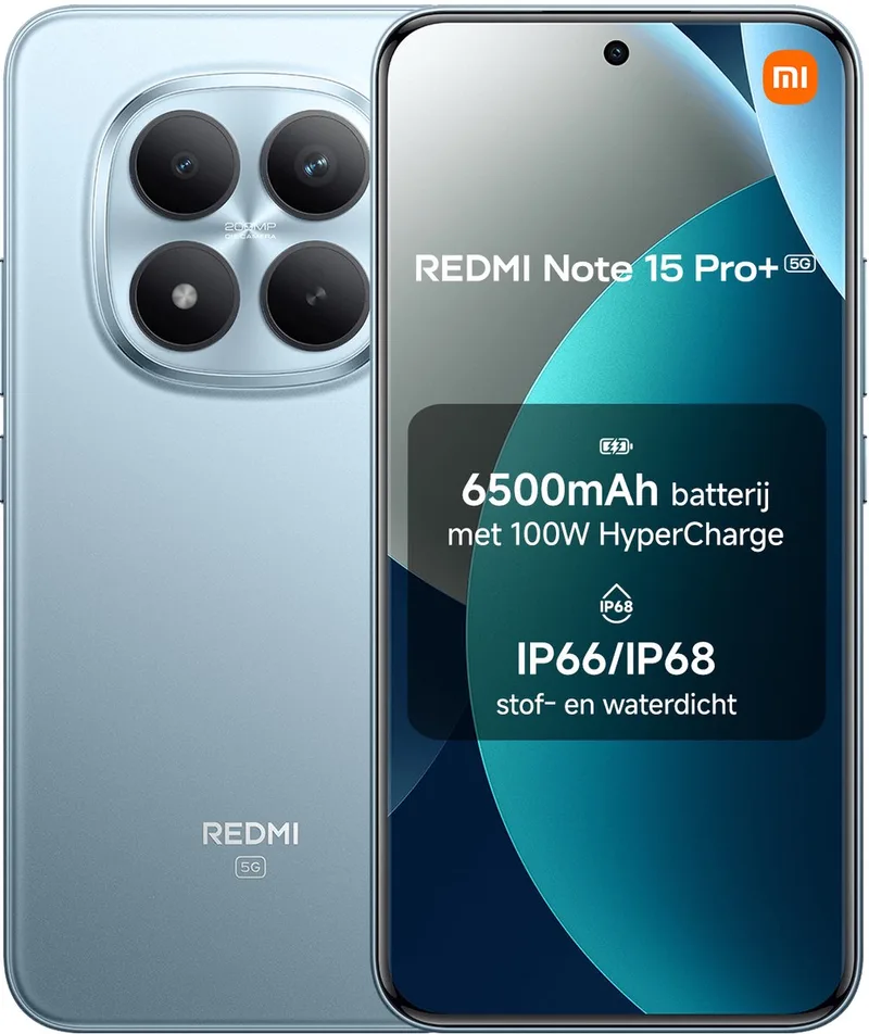 REDMI Note 15 Pro+ 5G - 8 GB RAM - 256 GB by Xiaomi in Blue – product photo