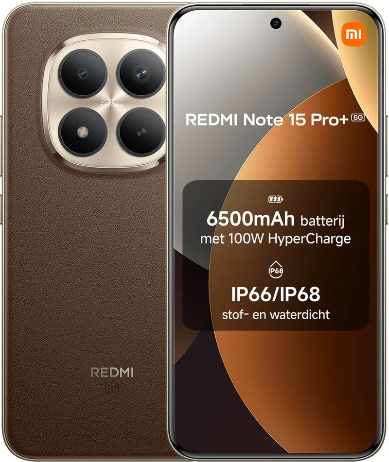 REDMI Note 15 Pro+ 5G - 8 GB RAM - 256 GB de Xiaomi en Marron – photo produit