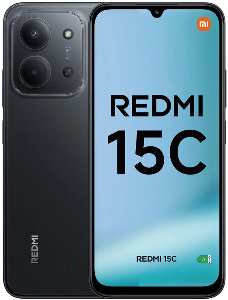 Smartphone Xiaomi Redmi 15C 6,9" Octa Core 8 GB RAM 256 GB Black van Xiaomi in Zwart – productfoto