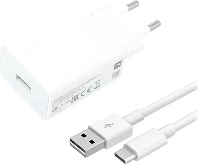 USB lader fast charger 22,5W - inclusief USB-A naar USB-C Kabel - MDY-11-EP från Xiaomi i Vit – produktbild