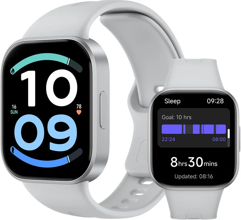 Watch 6 Active - 1,85" AMOLED - 1200 nits - Bluetooth®-oproepen - 140+ sportmodi by Xiaomi in Matte Silver – product photo