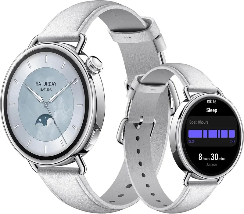 Watch S4 41 mm - 1,32-inch AMOLED - Gezondheidsmonitoring - 8 dagen batterij - Wit by Xiaomi in White – product photo