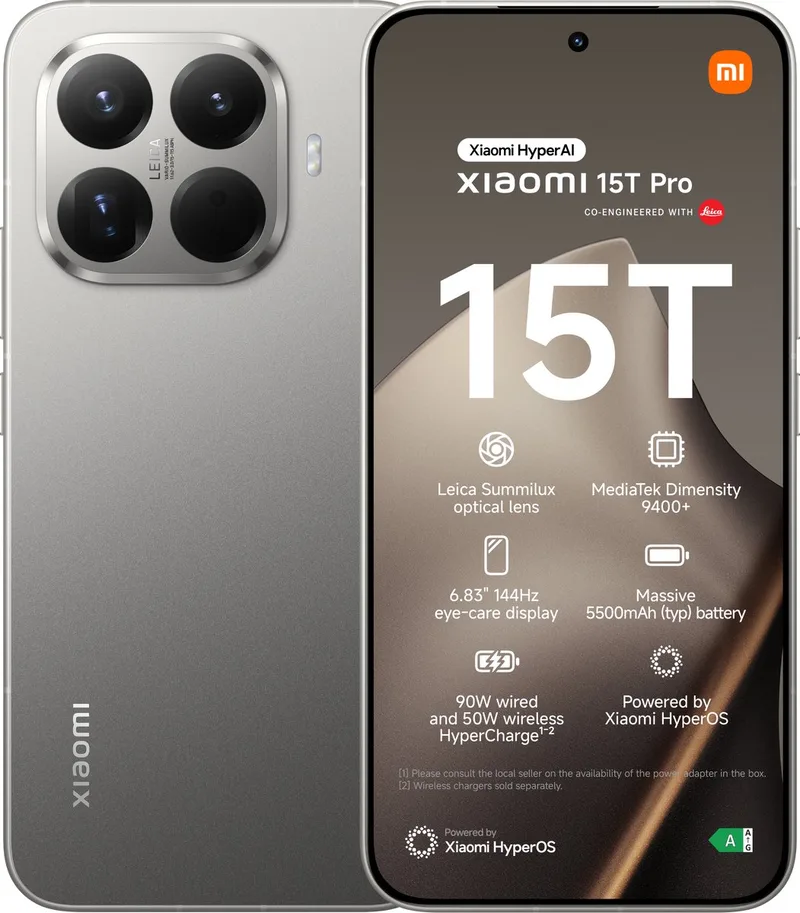 Xiaomi 15T Pro - 12GB/256GB by Xiaomi in Grey – product photo