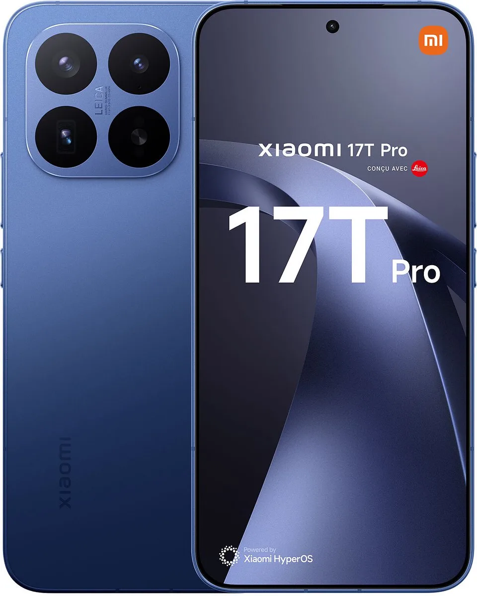 Xiaomi 17T Pro - 5G Smartphone- 12GB RAM - 256GB - 7000mAh & 100W Snellader fra Xiaomi i Blå – produktbillede