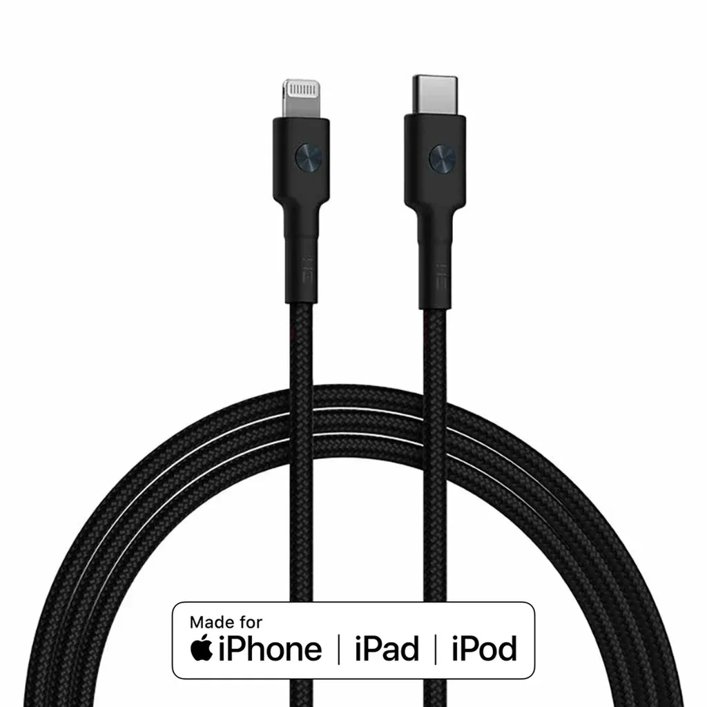 ZMI Premium USB-kabel, USB-C til lyn 1 m Flettet fra Xiaomi – produktbillede