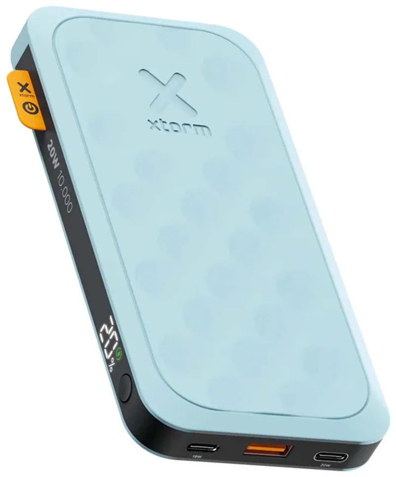 Fuel Series 5 20W Powerbank 10.000 mAh - 2 x USB-C / 1 x USB-A - GRS Materiaal - Airport Proof van Xtorm in Blauw – productfoto