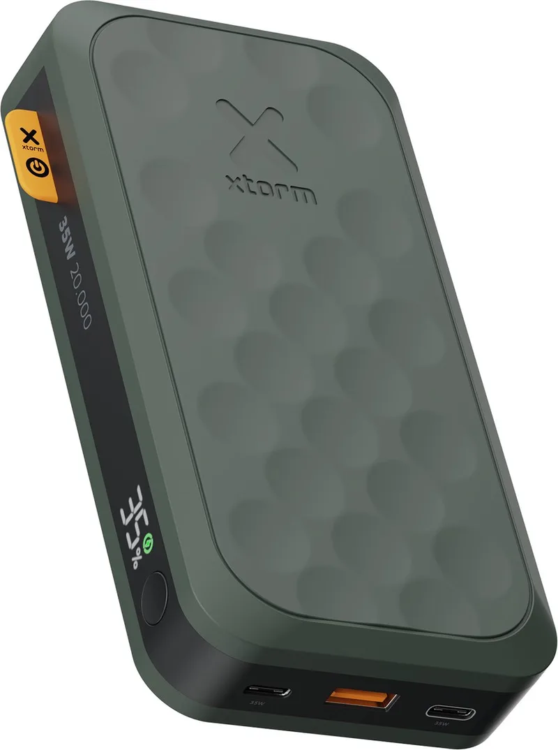 Fuel Series 5 Powerbank 20000 mah - 35W snellader - Quick Charge fra Xtorm i Grøn – produktbillede