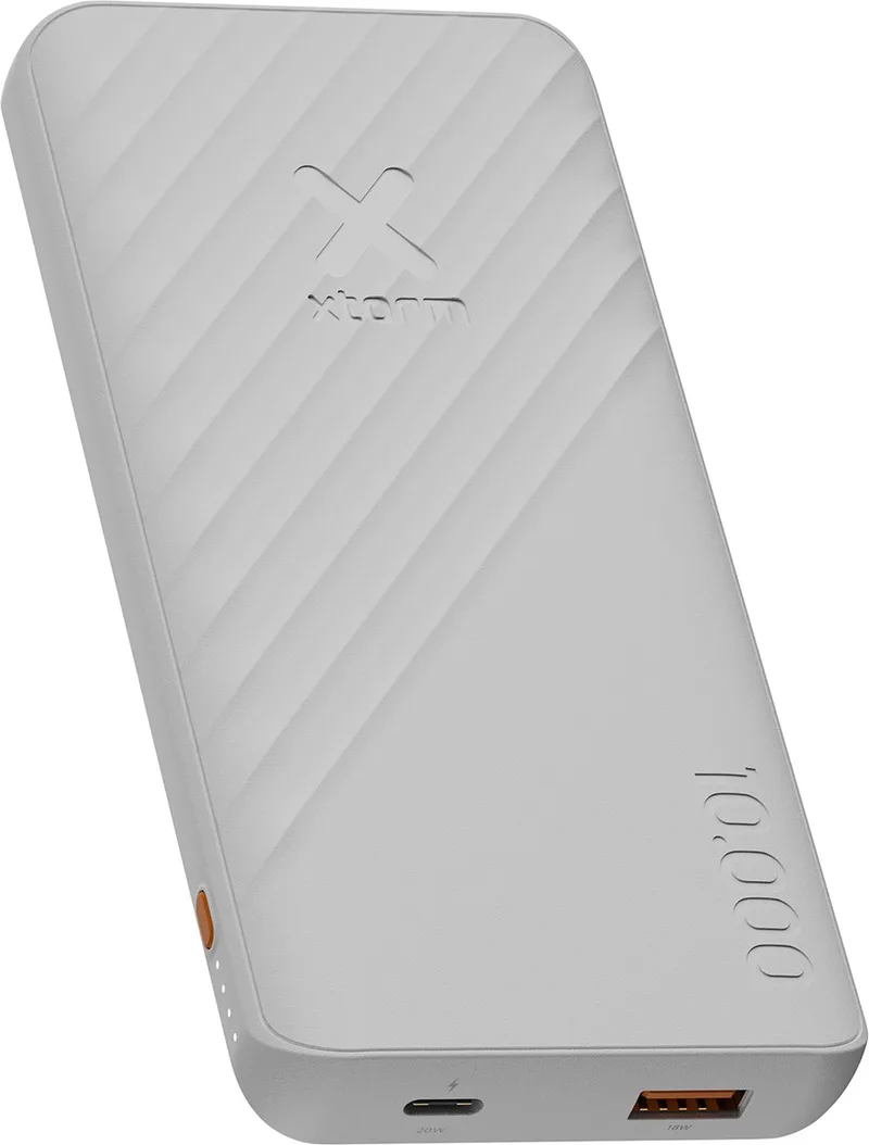 Go2 Powerbank 10000 mAh – USB-C & USB-A Powerbank – 20W Snelladen – Powerbank voor Telefoon - Ice White by Xtorm in White – product photo