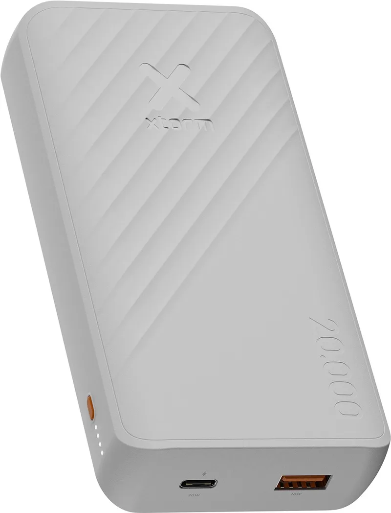 Go2 Powerbank 20000 mAh – USB-C & USB-A Powerbank – 20W Snelladen – Powerbank voor Telefoon - Ice White von Xtorm in Weiß – Produktfoto