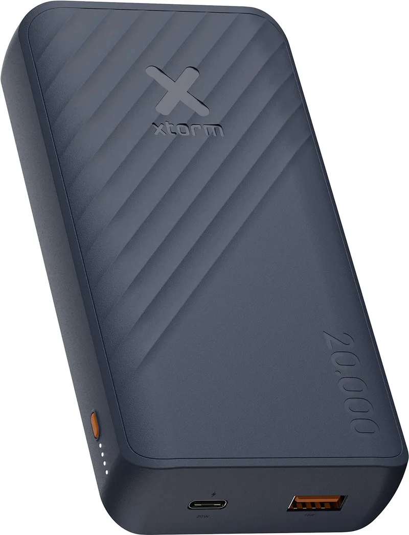 Go2 Powerbank 20000 mAh – USB-C & USB-A Powerbank – 20W Snelladen – Powerbank voor Telefoon de Xtorm en Bleu – photo produit