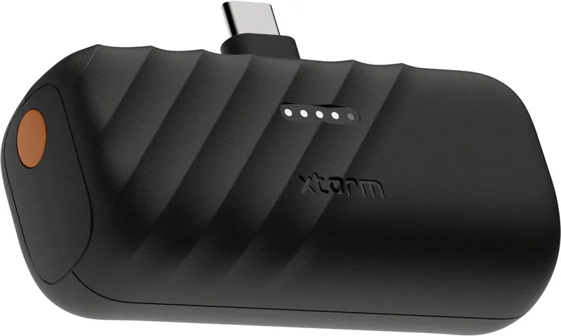 Go2 Powerbank 5000 mAh – Compacte Powerbank USB-C 20W – Kleine Powerbank voor Telefoon – Charcoal Black by Xtorm in Black – product photo