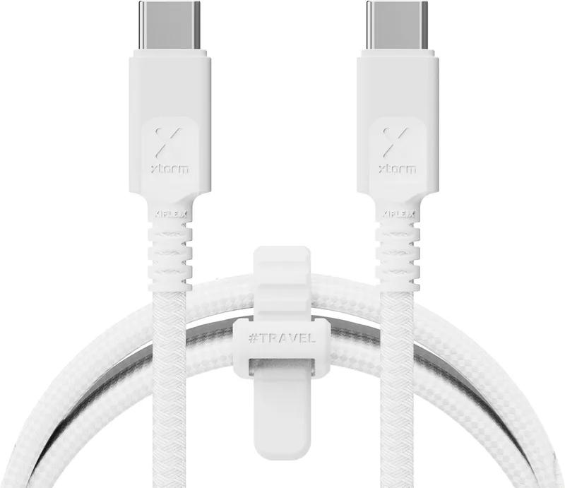 Next Gen USB-C PD Ultra 240W Kabel - 3 meter van Xtorm in Wit – productfoto